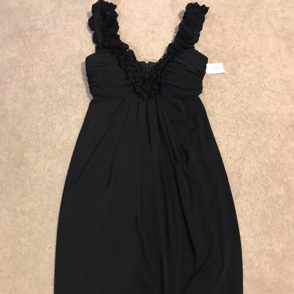 Black summer dress with padded cups